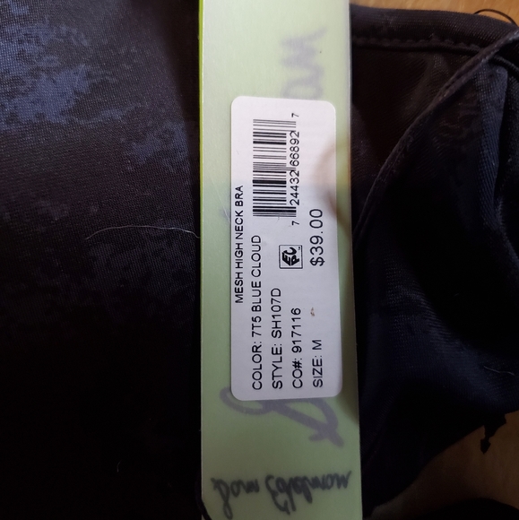 Sam Edelman Blue Cloud/Camo Sports Bra NWT - Picture 3 of 3